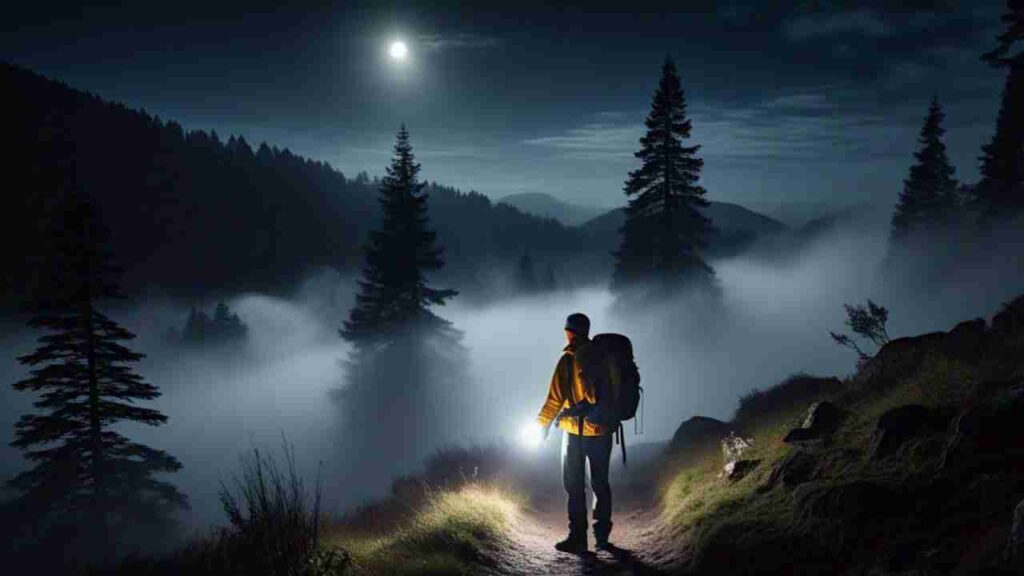 glowing orbs in the woods